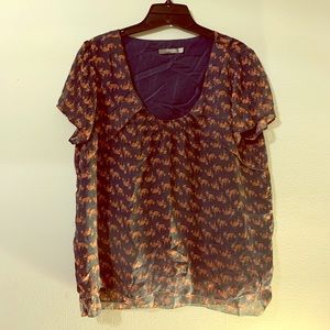 Charlotte Russe fox blouse